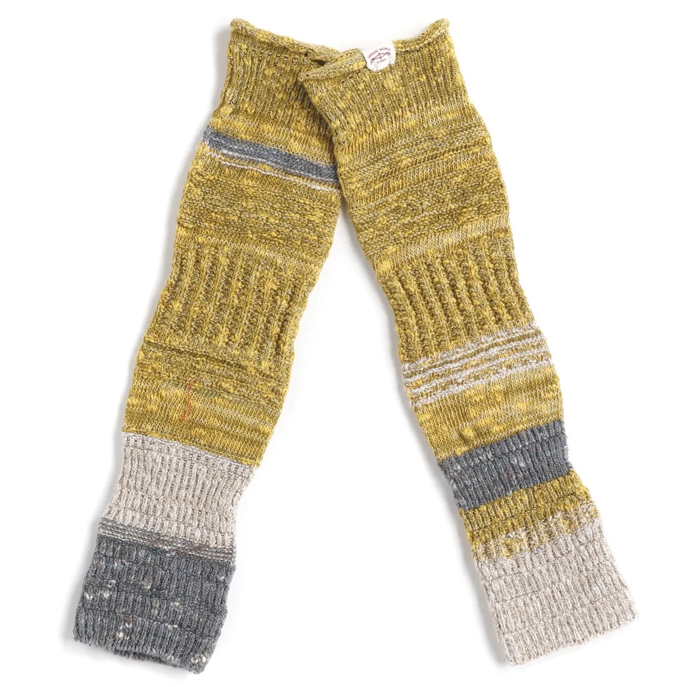 TAMAKI NIIME Cotton Knit Arm Warmers - Golden Winter