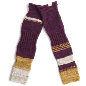 TAMAKI NIIME Cotton Knit Arm Warmers - Mulberry Mix