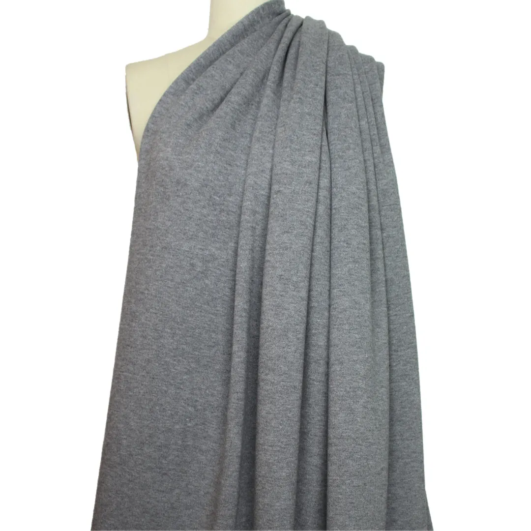 thick and soft Oeko-tex certified doubleknit - heathered gray