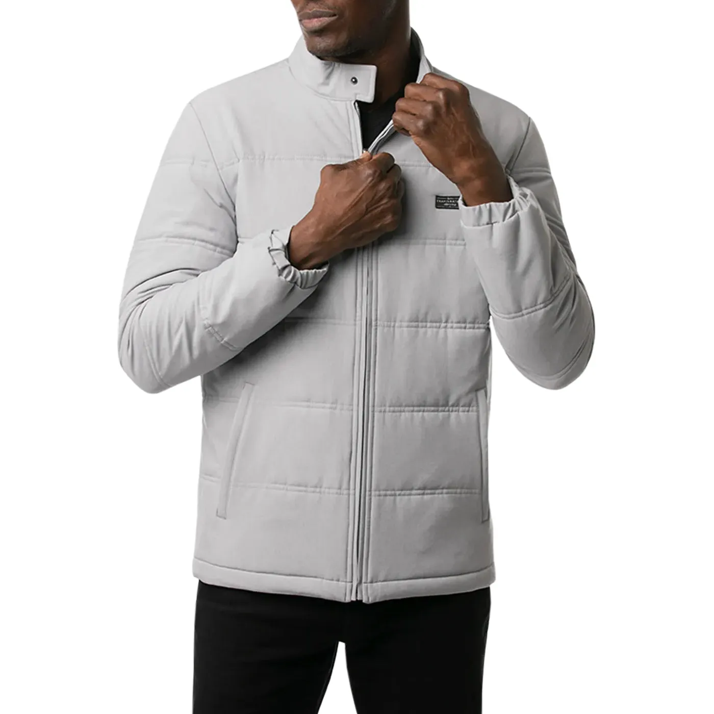 Travis Mathew Interlude Puffer Golf Jacket - Heather Sleet