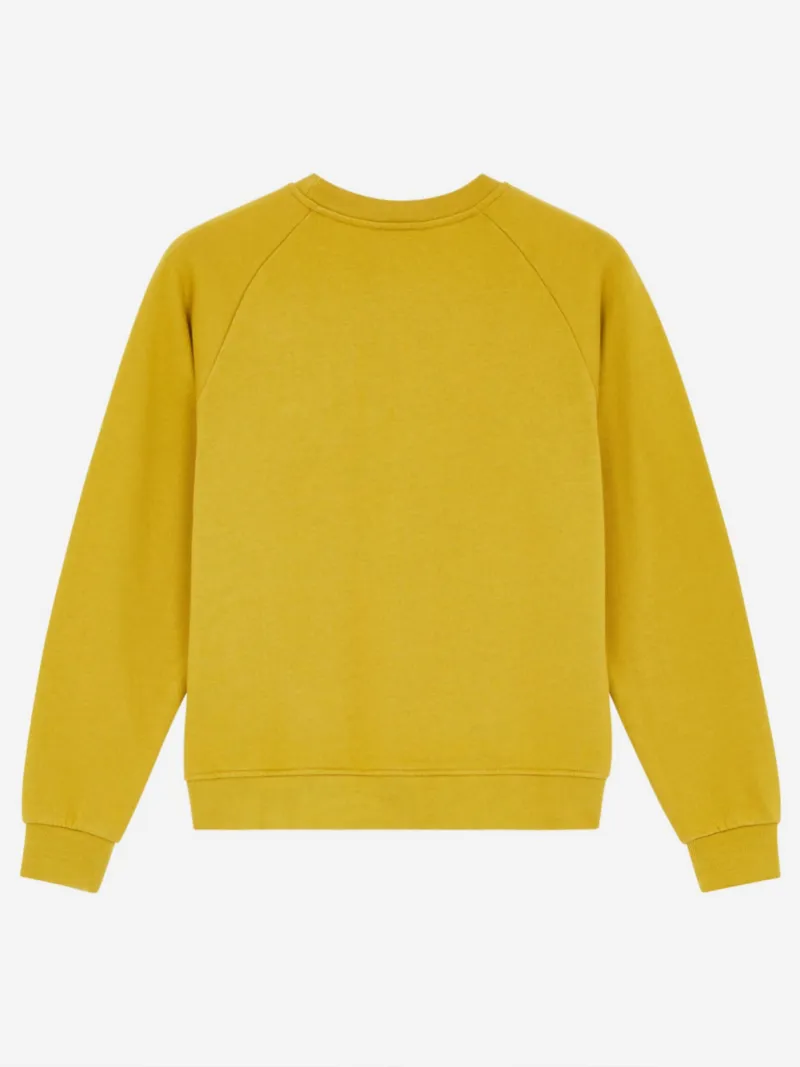 TRICOLOR FOX PATCH MUSTARD SWEATSHIRT