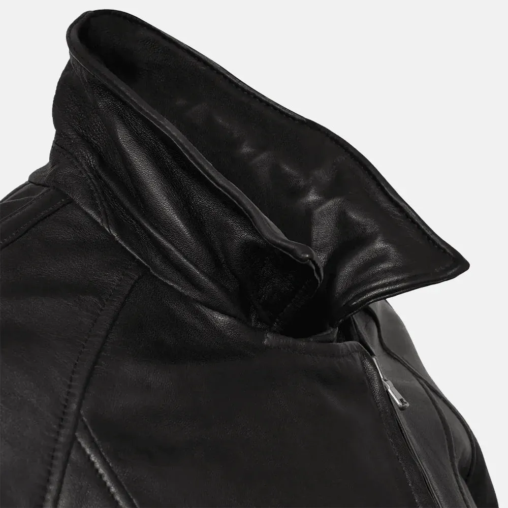 Valerie Leather Biker Jacket For Women