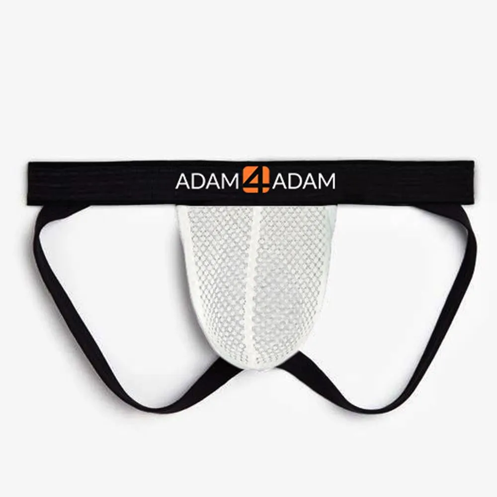 White Mesh Adam4Adam Jockstrap