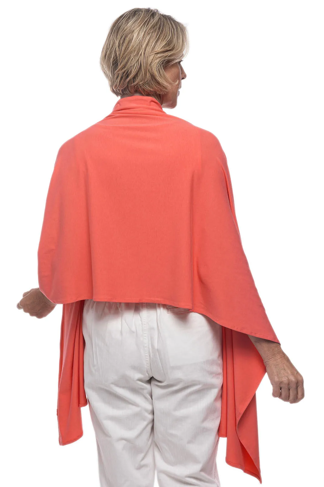 Women's Sanibel Everyday Beach Shawl  |  Vivid Coral