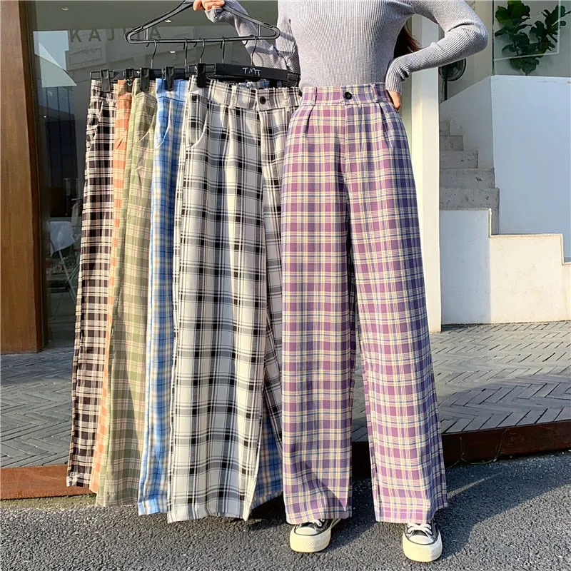 Yeknu Sweatpants Women Clothes Pants Streetwear Winter Fashion Korean Style Wide Leg Harajuku Baggy Black High Waisted Vintage