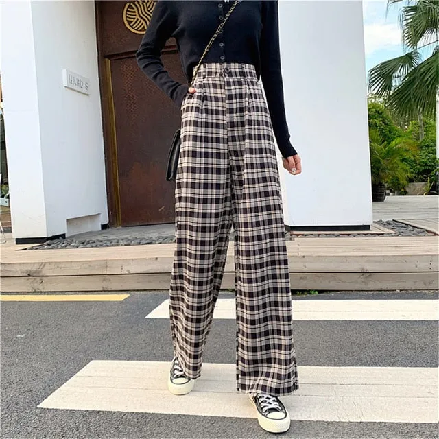 Yeknu Sweatpants Women Clothes Pants Streetwear Winter Fashion Korean Style Wide Leg Harajuku Baggy Black High Waisted Vintage