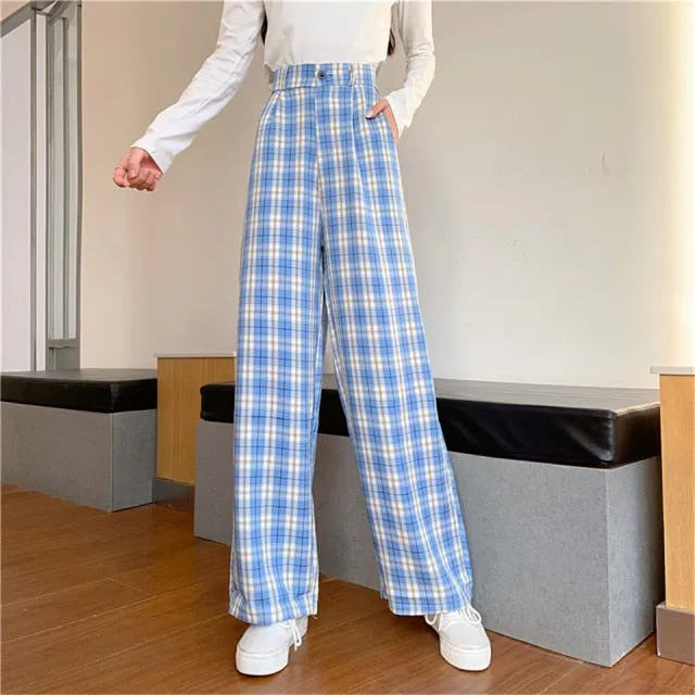 Yeknu Sweatpants Women Clothes Pants Streetwear Winter Fashion Korean Style Wide Leg Harajuku Baggy Black High Waisted Vintage