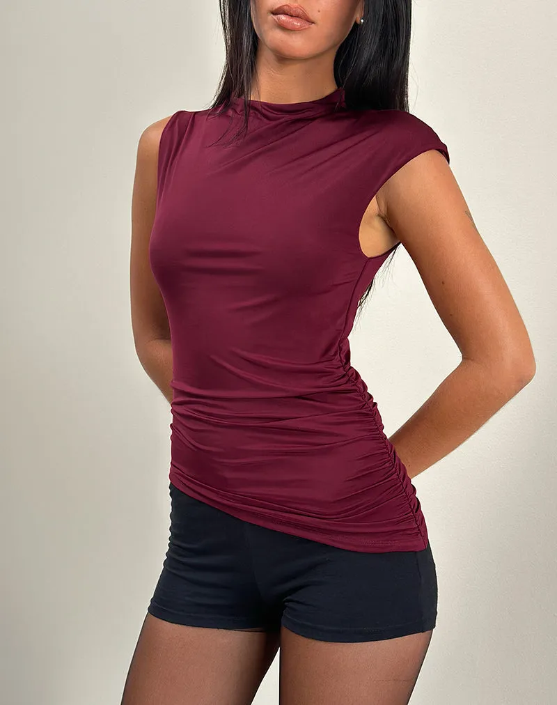 Yeseo Tank Top in Slinky Wine