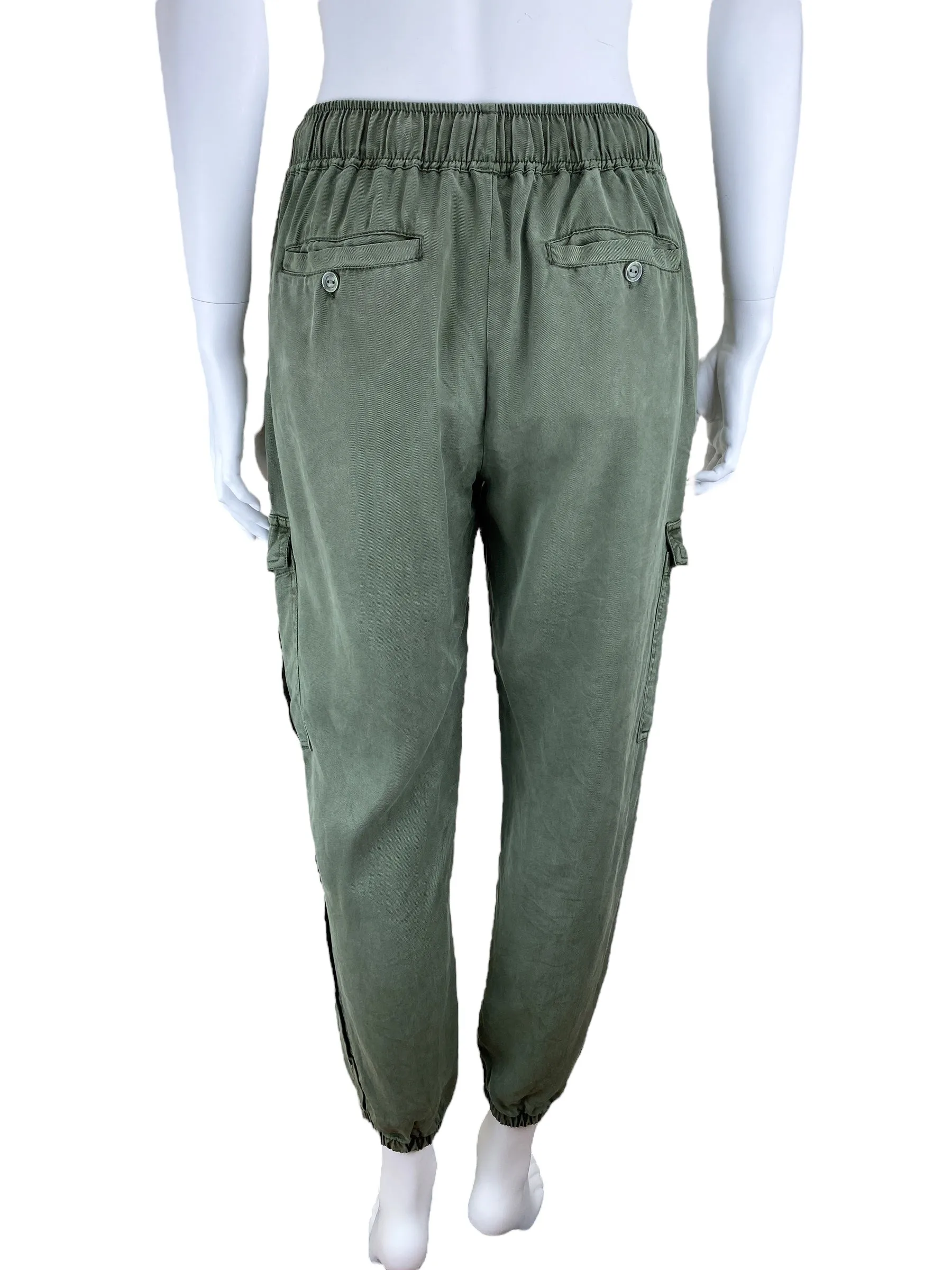 Young Fabulous & Broke Women's Cargo Jogger Pant Olive Green Size S